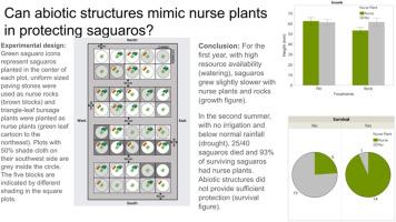 The benefits of a nurse plant, shade cloth, and nurse rock on Carnegiea gigantea (saguaro) growth and survival shift along a stress gradient