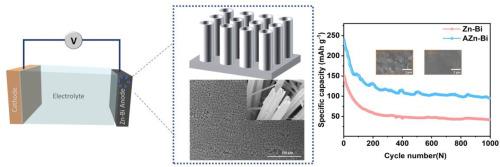 Fabrication zinc oxide nanotubular arrays on the surface of zinc‑bismuth alloy for high-performance aqueous zinc-ion battery anodes