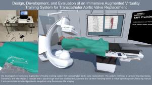 Design, development, and evaluation of an immersive augmented virtuality training system for transcatheter aortic valve replacement