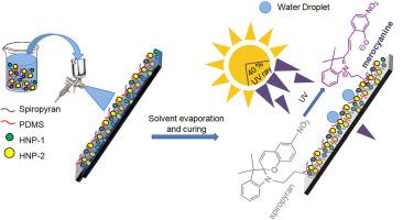 One-step fabrication of durable, self-cleaning, anti-icing and UV-shielding coatings