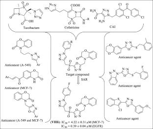 Synthesis, Anticancer and EGFR Inhibitory Activity of Novel Benzo[b][1,4]oxazine-1,3,4-oxadiazolo-1,2,3-triazoles