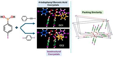 Quantitative insights into the role of halogen and triel bonds in the formation of isostructural co-crystals of 4-iodophenyl boronic acid