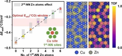 Machine Learning–Driven Mapping of the Surface Structure and Activity Landscape in Cu–Zn Catalysts for CO2 Electroreduction