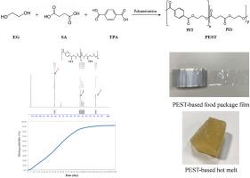 Manufacture of modified biodegradable poly(ethylene succinate terephthalate)(PEST) composites and their feasible evaluation for food package films and hot melts