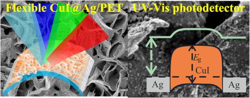 Flexible copper iodide photodetector with Schottky contacts and surface plasmon resonance effect induced by silver nanoparticles