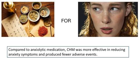 Chinese herbal medicine for anxiety disorders and obsessive-compulsive disorder: A systematic review with meta-analysis