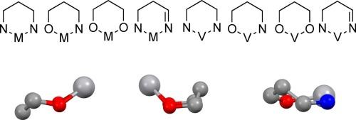 Conformation of six-membered vanadium chelate rings