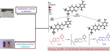 Exploring density functional theory to gain insight into the enolimine-ketoenamine tautomerism of dihydroxyl Schiff bases derived from 4-(diethylamino)salicylaldehyde and investigating their use as antidiabetes and antioxidant agents