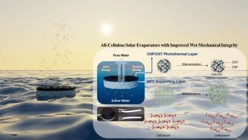 All-cellulose-based solar evaporators with improved wet mechanical integrity via mercerization