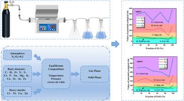 Heavy metal speciation in bottom slags from the co-combustion of municipal sludge and organic medical solid waste