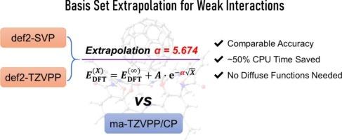 Optimizing the basis set extrapolation parameter for weak interaction energy calculations using density functional theory