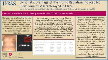 Lymphatic drainage of the trunk: Radiation induced no flow zone of mastectomy skin flaps—A cross-sectional study