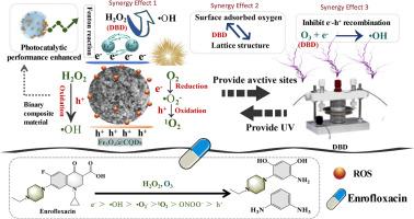 Fe3O4@CQDs/dielectric barrier discharge plasma coupled system for enrofloxacin degradation: efficiency, influencing factors, and synergistic mechanism