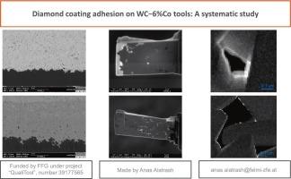 Diamond coating adhesion on WC − 6 %Co tools: A systematic study