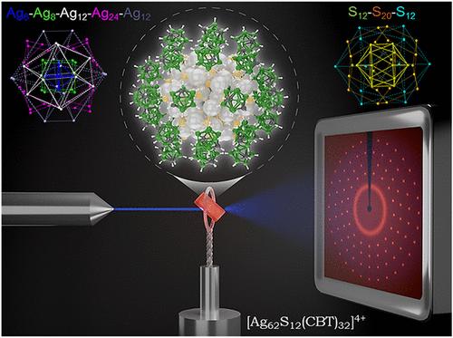 [Ag62S12(CBT)32]4+: A 2.2 nm Two-Electron Superatomic Carborane-Thiolated Silver Nanocluster Exhibiting Multilayer Charge Separation