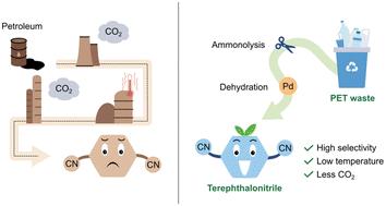 Upcycling of poly(ethylene terephthalate) waste plastics to terephthalonitrile
