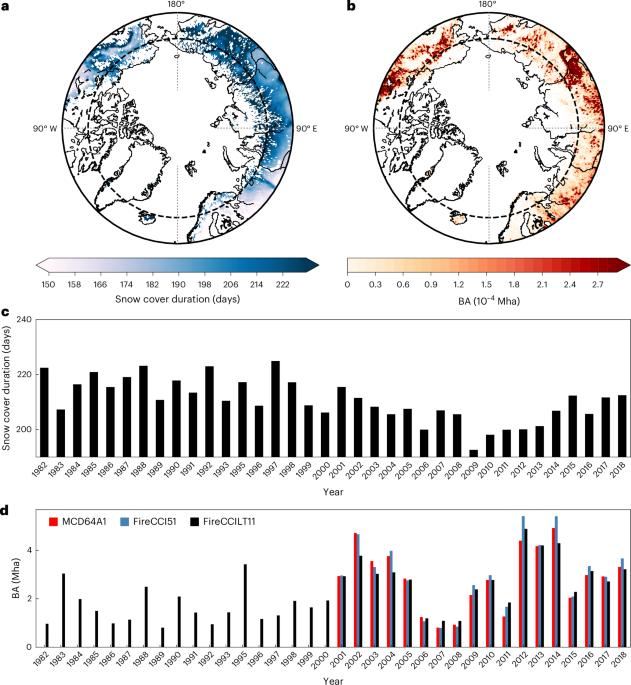 Delayed formation of Arctic snow cover in response to wildland fires in a warming climate