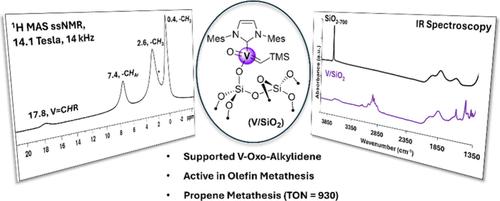Silica-Supported Vanadium-oxo-alkylidene for Self-Metathesis of Propene