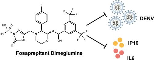Fosaprepitant Dimeglumine Alleviates Dengue Virus Infection and Virus-Induced Inflammatory Responses