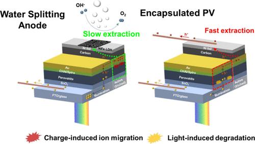 Elucidating Degradation Pathways in Perovskite-Based Water Splitting Devices