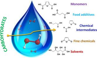 Hydrogen peroxide as a green oxidant for transforming biorenewable carbohydrates into organic chemicals of industrial significance
