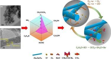 Zinc orthostannate nanorods assembled into coral-like clusters with improved acetone gas sensitivity and selectivity
