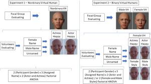 Examining the attribution of gender and the perception of emotions in virtual humans