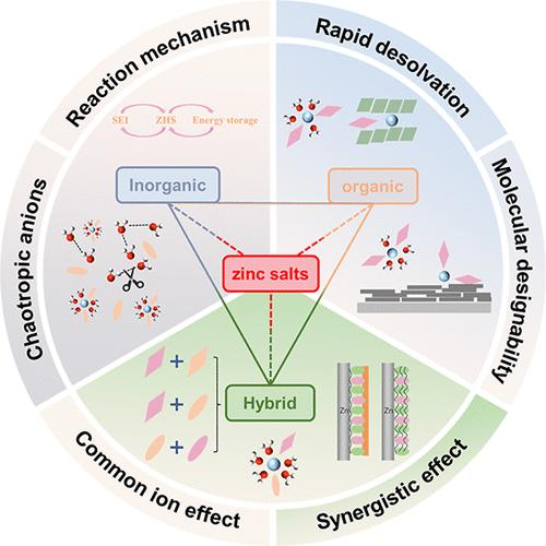 A Systematic Understanding of Zinc Salts in Electrolyte Design for Aqueous Zinc-Ion Batteries