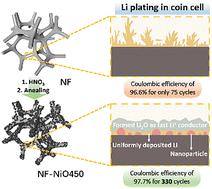 Nickel oxide-modified nickel foam current collectors for uniform lithium deposition at the anode