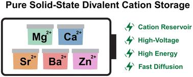 Amorphous coordination polymers for versatile Mg2+, Ca2+, Sr2+, Ba2+, and Zn2+ cation storage