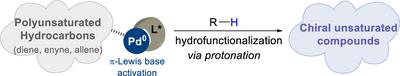 Hydrofunctionalization of Polyunsaturated Hydrocarbons via Palladium(0) π-Lewis Base-Mediated Protonation