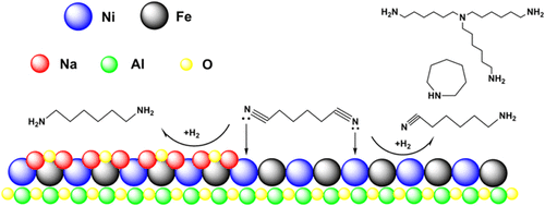 NiFeNa/Al2O3 Acid–Base Bifunctional Catalysts for Hexamethylenediamine Synthesis via Adiponitrile Hydrogenation under Base-Free Conditions