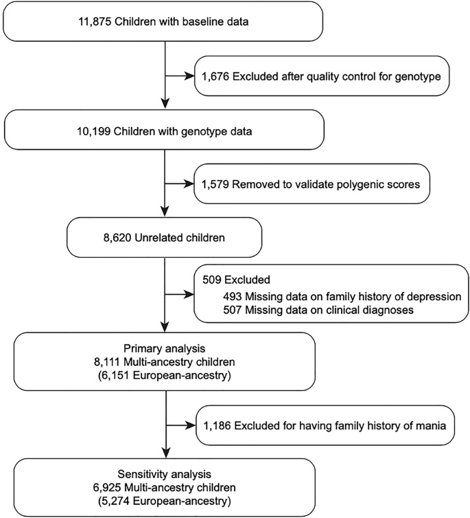 Polygenic scores for psychiatric traits mediate the impact of multigenerational history for depression on offspring psychopathology