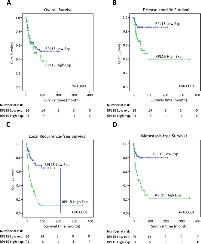 Prognostic impact of RPL15 overexpression in intrahepatic cholangiocarcinoma: a marker of aggressive tumor behavior.