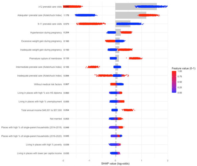 Multidimensional predictors of preterm birth risk among black and white primiparous women in the U.S.: insights from machine learning.
