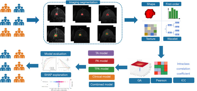 Prediction of lymphovascular invasion in invasive breast cancer via intratumoral and peritumoral multiparametric magnetic resonance imaging machine learning-based radiomics with Shapley additive explanations interpretability analysis.