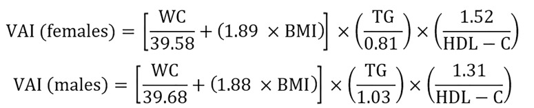 Aerobic fitness, lipid ratio, visceral adiposity index and risk of hypertension in adolescents: An observational study.