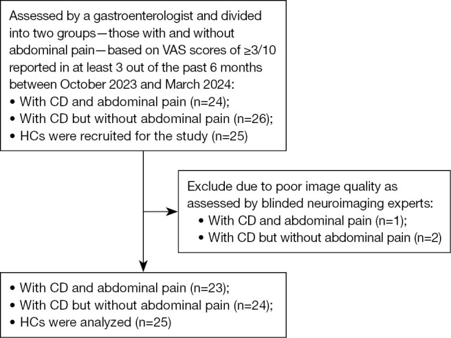 Abnormal structural changes and disturbed functional connectivity in patients with Crohn's disease and abdominal pain: a voxel-based morphometry and functional magnetic resonance imaging study.