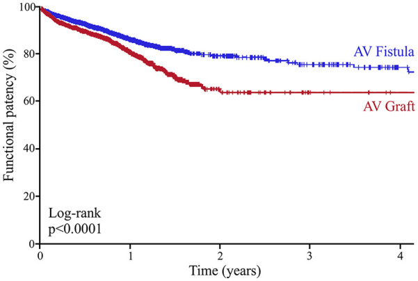 Poor mid-term functional patency and post-operative outcomes in diabetic patients who undergo arteriovenous graft creation.