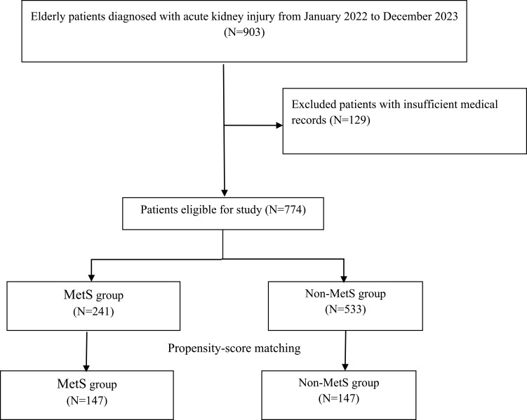 Metabolic Syndrome Is Associated with the Prognosis in Elderly Critically Ill Patients with Acute Kidney Injury.