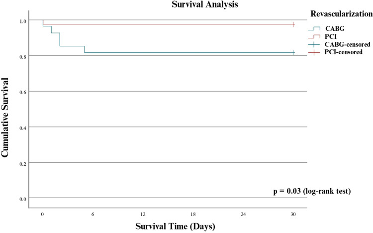 Association Between Revascularization and 30-Day Survival of Ischemic Cardiomyopathy Patients in Dr. Hasan Sadikin General Hospital.