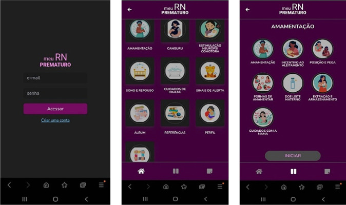 Construction and validation of a mobile technology to support mothers of preterm newborns.
