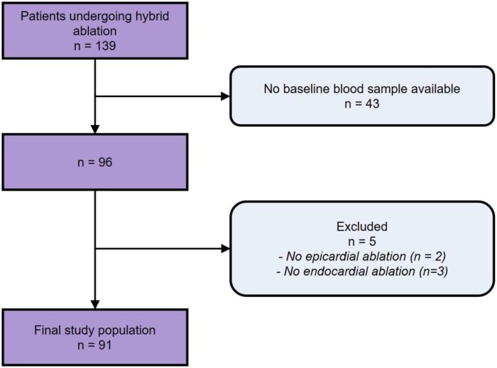 Hybrid Atrial Fibrillation Ablation: Association of Clinical Characteristics, Biomarkers, and Blanking Period with Recurrence.