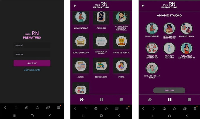 Construction and validation of a mobile technology to support mothers of preterm newborns.