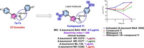 Synthesis and antibacterial evaluation of 5-(3-nitrophenyl)-N′-arylisoxazole-3-carbohydrazide derivatives against carbapenem-resistant Acinetobacter baumannii