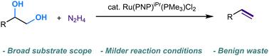 Ru-catalyzed deoxydehydration (DODH) with hydrazine