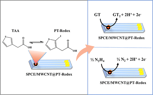 Electrochemical Transformation of Thiol-Iodine-Based Reactions toward Multiplexed Sensing Applications for Plant-Stress Hormone and Environmental Contaminant