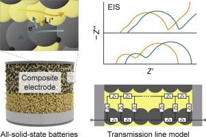 Multiple-reaction kinetics of composite electrodes for sulfide-based all-solid-state batteries: Impedance decoupling