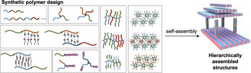 Hierarchically structured materials derived from synthetic polymers: design and bulk self-assembly strategies