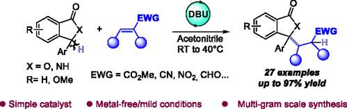 A Versatile Route to 3,3-Disubstituded Phthalides Via Arylogous Michael Addition Catalyzed by Organic Base